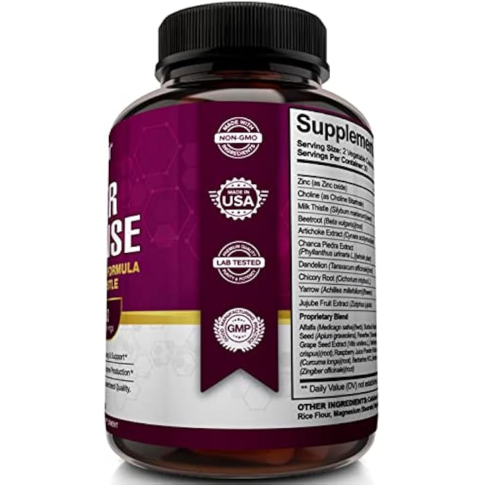 NutriFlair Liver Cleanse Detox & Repair Supplement with Milk Thistle, Turmeric, Dandelion, Artichoke Extract, Berberine HCL, Ginger - Liver Support and Liver Health, Non-GMO Pills, 60 Veggie Capsules - Image 4