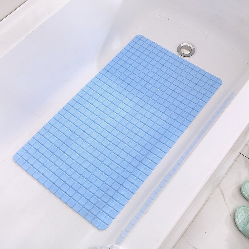 Combination Bathroom Non-Slip Mat Anti-Slip Mat Floor Mat Bath Foot Mat Shower Bathroom Mat Toilet Shower Massage Anti-Fall Mat(White-Plaid, 40*70cm) - Image 5