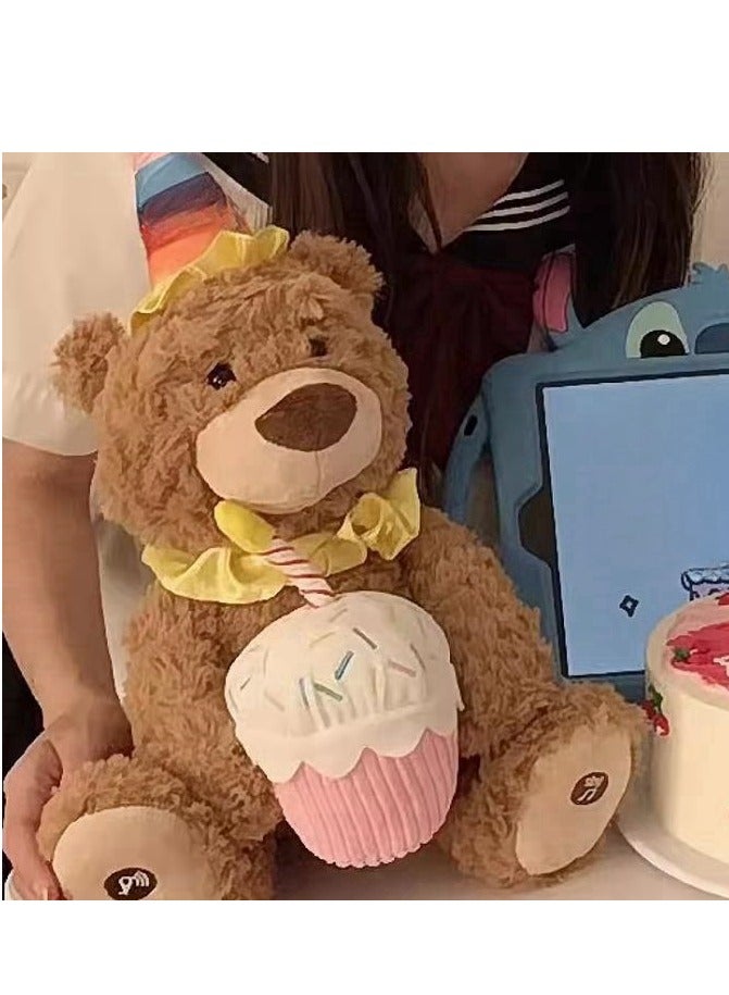 Happy Birthday, Little Bear Who Can Sing Birthday Song. Bear Doll Recording, Gift for Children's Boyfriends and Girlfriends - Image 2