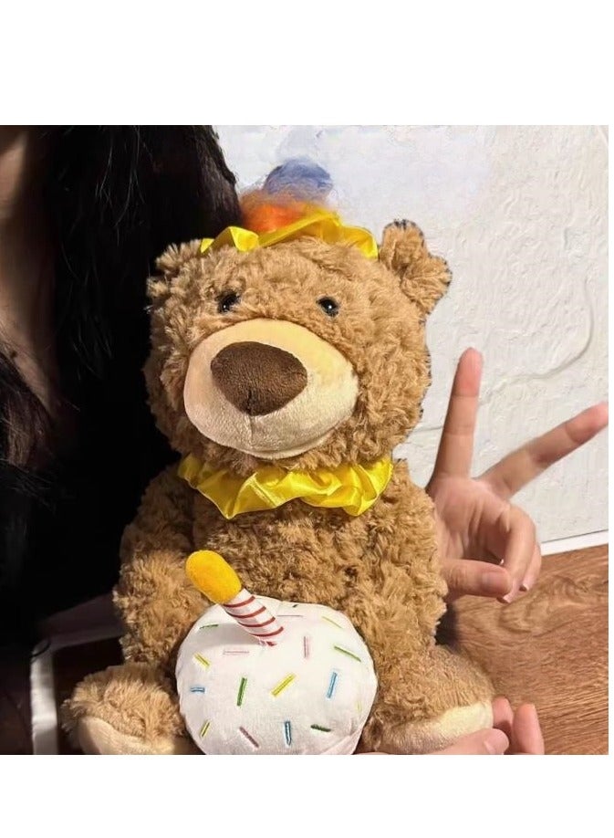 Happy Birthday, Little Bear Who Can Sing Birthday Song. Bear Doll Recording, Gift for Children's Boyfriends and Girlfriends - Image 3