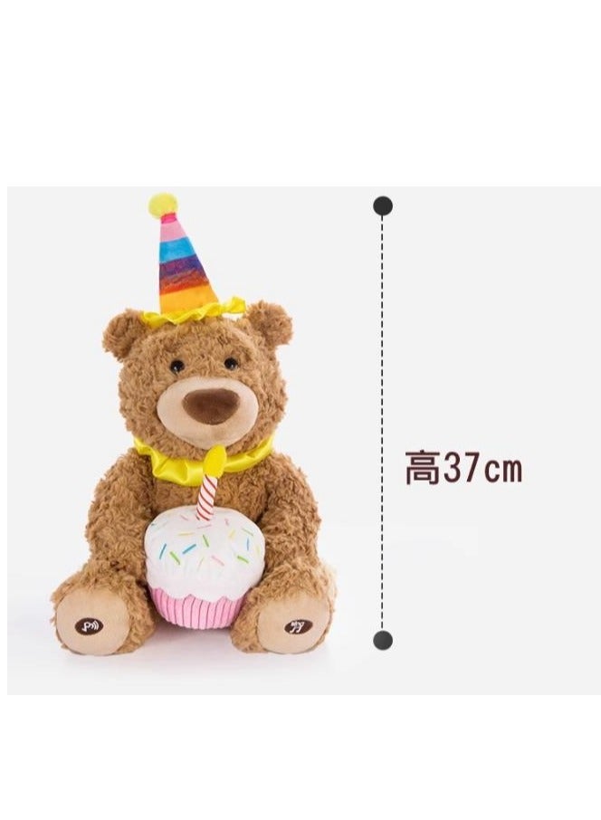 Happy Birthday, Little Bear Who Can Sing Birthday Song. Bear Doll Recording, Gift for Children's Boyfriends and Girlfriends - Image 5