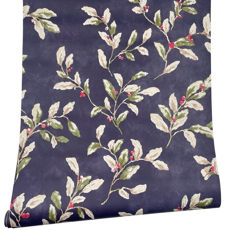 Yifasy ورق جدران ييفاسي من أوراق الأكاسيا بتصميم زهور لدرج التخزين ذاتية اللصق ورق حائط عتيق 177 بوصة × 98 قدم