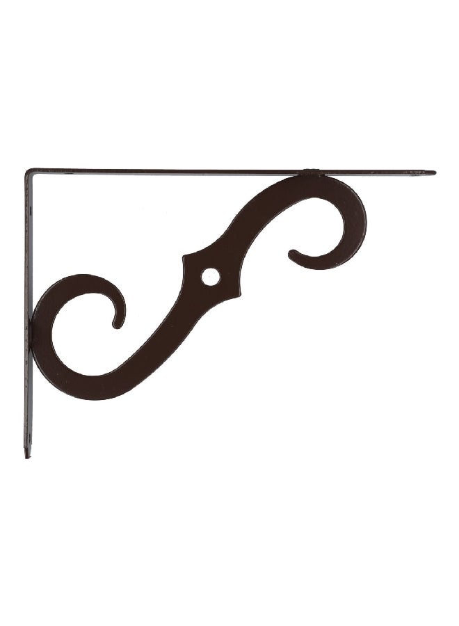ACE Ornamental L-Shaped Durable and Elegant Metal Shelf Bracket Brown 10 x 7 Inch 5603097  - Image 1