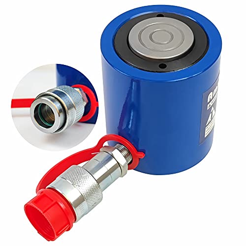 AMZCNC 50 Ton Hydraulic Cylinder Ram Single Acting 2 Inch Stroke 50T Hydraulic Cylinder Jack Lifting Jack Ram Portable Single Acting Lifting Cylinders with 50mm Stroke - Image 1
