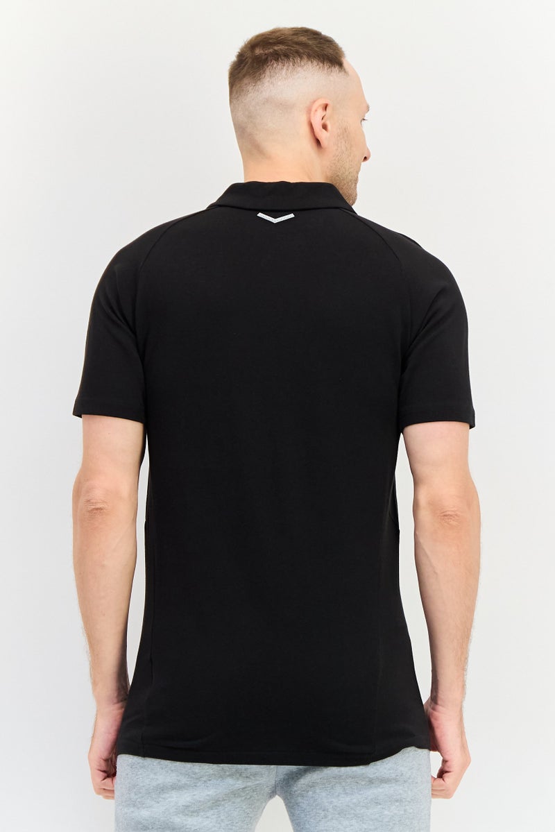 PUMA Men Sportswear Fit Brand Logo Outdoor Polo Shirt, Black - Image 4