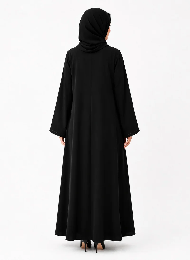 Ophelia  Midnight Bloom Eid Collection | Elegant Abaya by with Matching Hijab - Get 1 pc Mystery Abaya-Eid Offer for Women | Best Price UAE