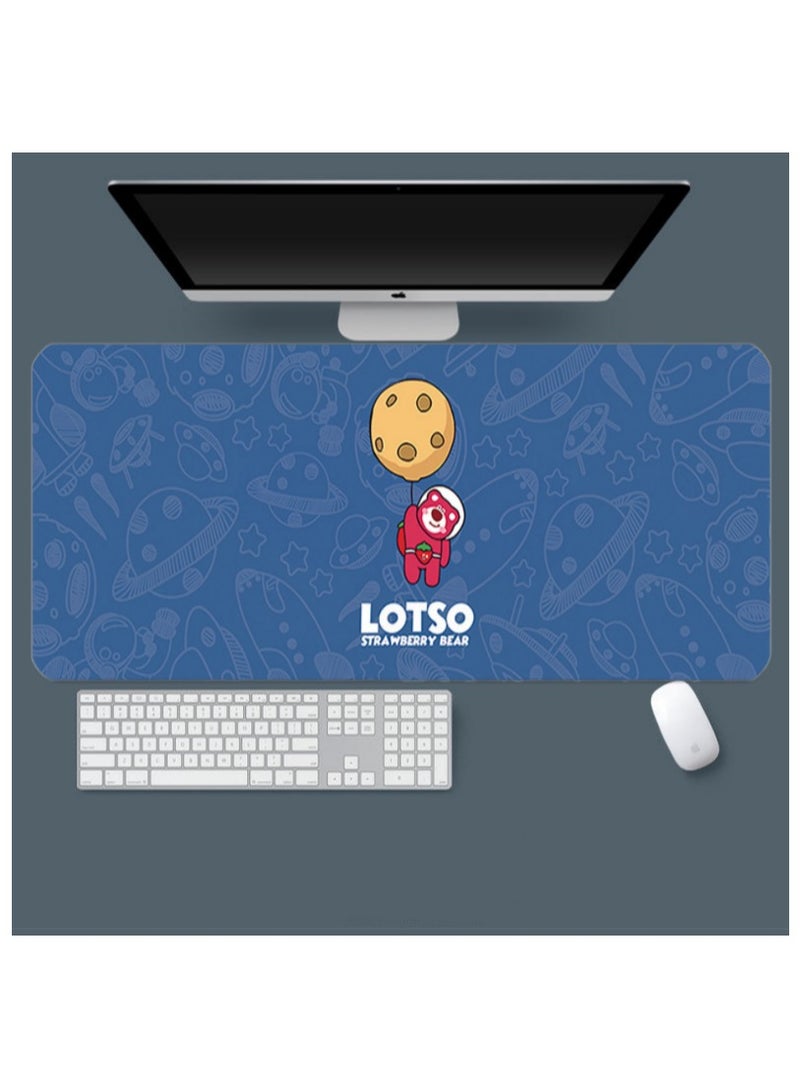 Anna Blue Cartoon Strawberry Bear Non-Slip Mouse Pad - Image 3