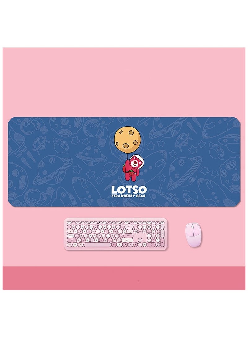 Anna Blue Cartoon Strawberry Bear Non-Slip Mouse Pad - Image 5