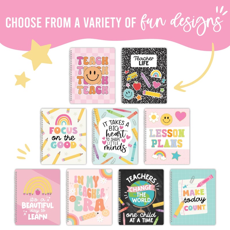 Hadley Designs Teacher Planner 2026-2027 â€“ Undated Teacher Planners, Homeschool Lesson Planner Book For Teachers Must Haves, Lesson Plan Book For Teachers Classroom Supplies & Appreciation Gifts - Image 3