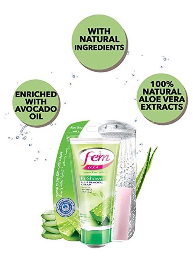 FEM USA In-shower Hair Removal Cream | Enriched with Shea Butter and Aloe Vera | Moisturizing & Nourishing Skin - 150ml - pzsku/Z93819E4C9D9DDE053F24Z/45/_/1679666624/6574ad75-d5b0-4080-9660-e2c80c65b578