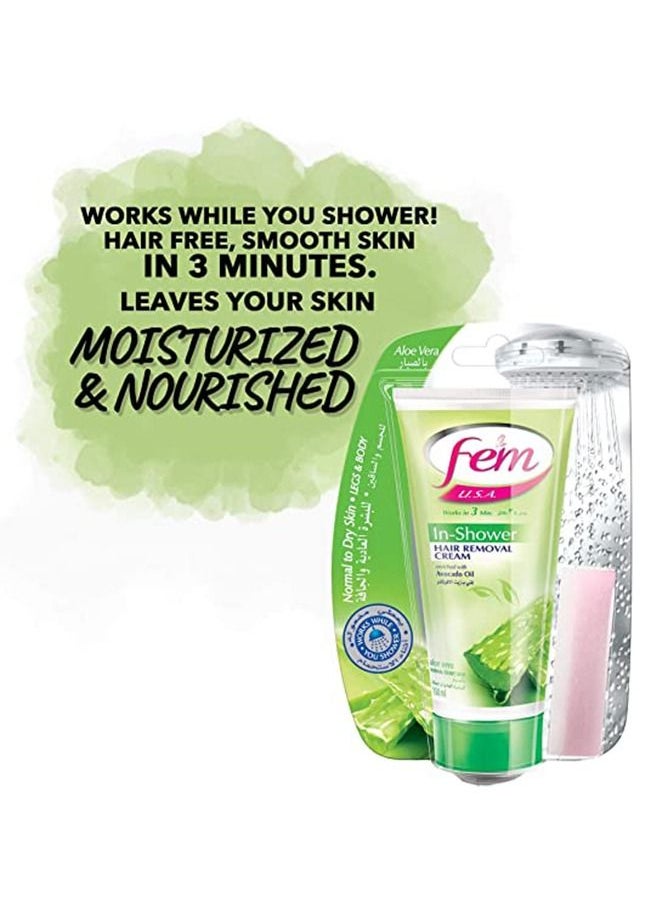 FEM USA In-shower Hair Removal Cream | Enriched with Shea Butter and Aloe Vera | Moisturizing & Nourishing Skin - 150ml - pzsku/Z93819E4C9D9DDE053F24Z/45/_/1679666627/37c4dca3-c33f-4c1d-bc9f-7a1994b5e74f