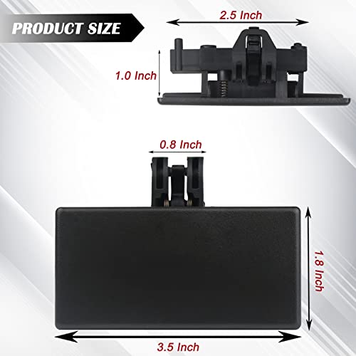TQPONLY Glove Box Latch Compartment Door Handle Front Passenger Side Compatible with 2008-2016 Ford F150 F250 F350 F450 Edge Lincoln MKX - Image 4