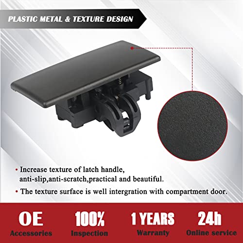 TQPONLY Glove Box Latch Compartment Door Handle Front Passenger Side Compatible with 2008-2016 Ford F150 F250 F350 F450 Edge Lincoln MKX - Image 5