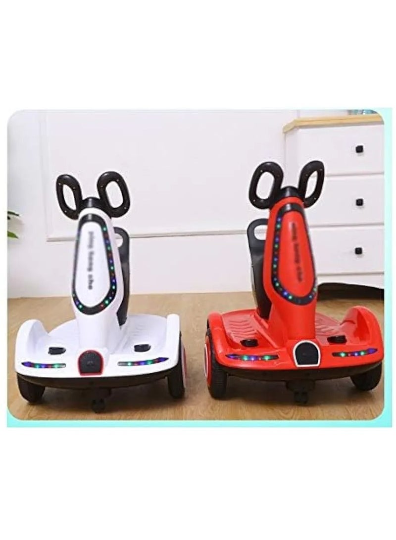 Multifunctional Electric Scooter for Kids, 4 Wheel Electric Scooter with Dual Motor, Music and Lights, Electric Car for Kids/Balancing Scooter for Kids Boys and Girls Car  - Image 3