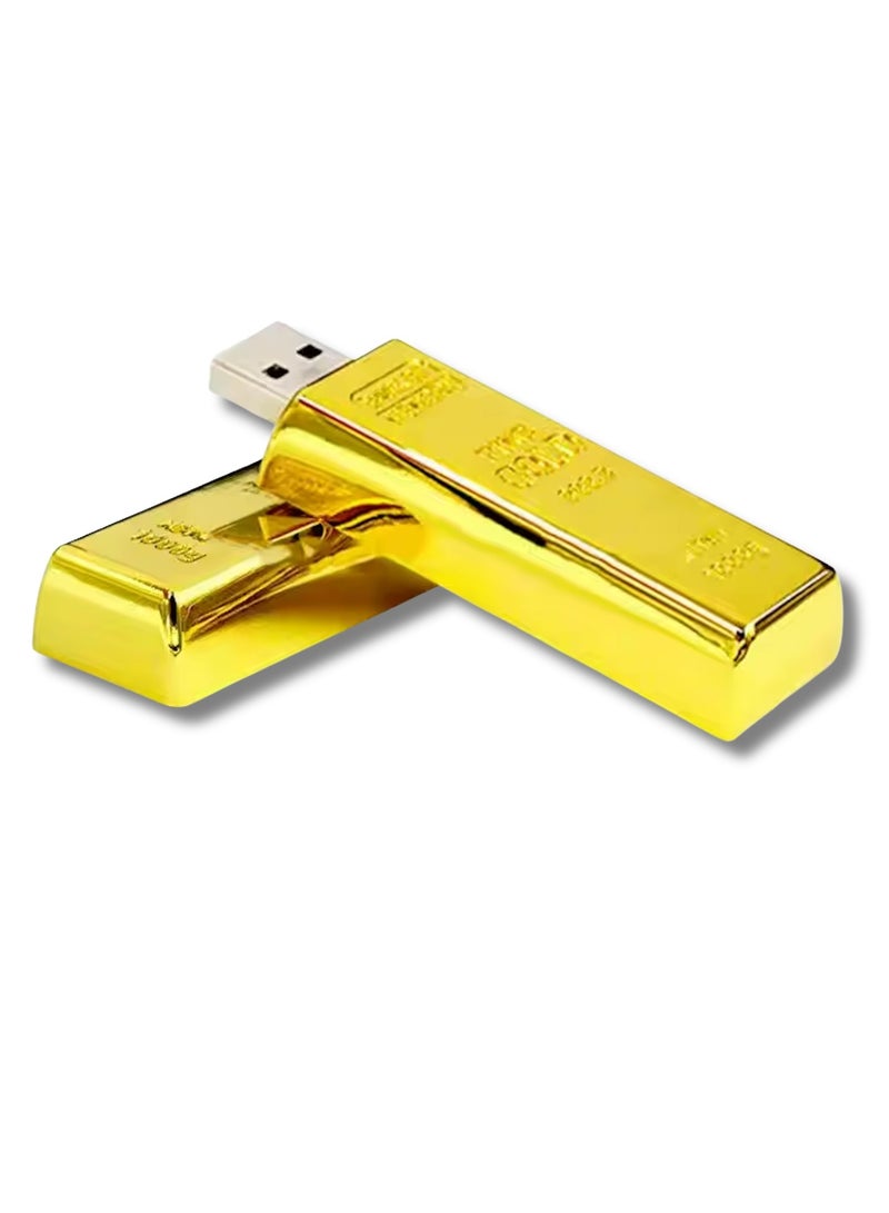 High Memory Gold Bar USB Flash Drive External Data Storage - Image 4
