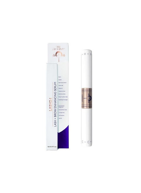 Lash24 by Tru Alchemy - Eyelash Serum & Eyebrow Serum - Lash Enhancer and Primer - Dual Formula with AM Lash Primer & PM Lash Boost - Long Lash Serum to Lengthen Lashes All Day - 2-Month Supply