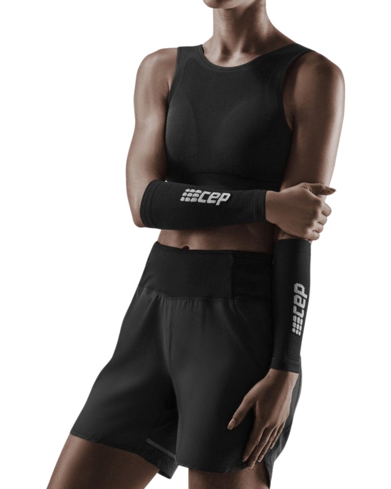 CEP Athletic Compression Forearm Sleeves for Men & Women, Black/Grey III (PAIR) - Image 2