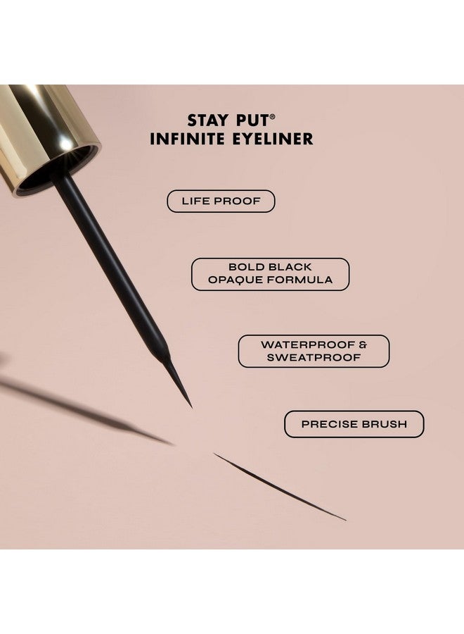 Milani Stay Put Infinite Eyeliner for Sharp, Precise Lines, Black - Image 3