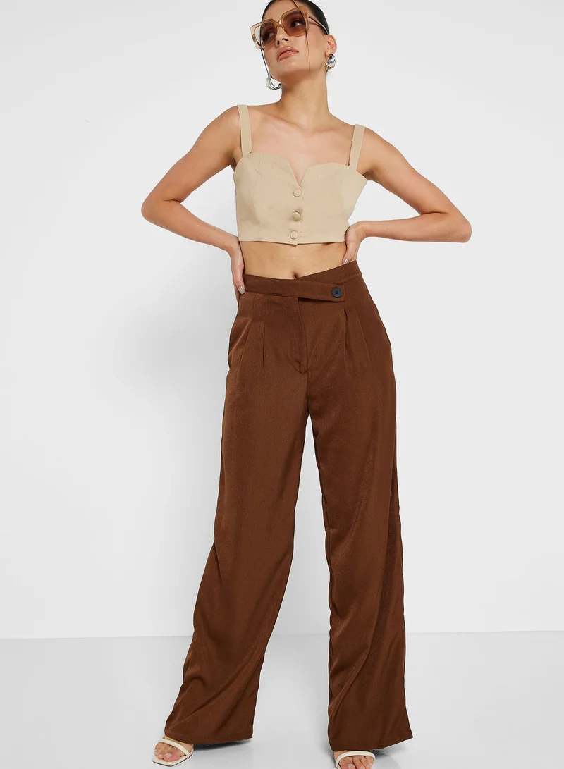 Ginger Cropped Strappy Corset Top