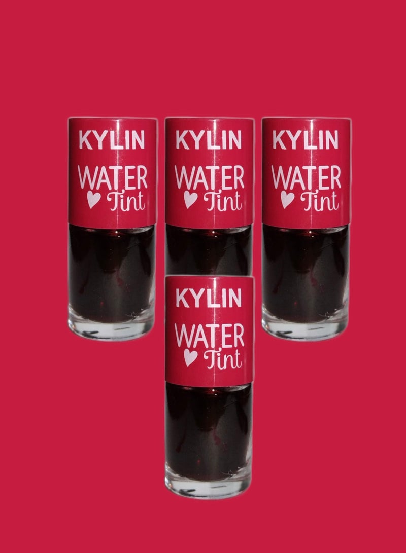 KYLIN 4 Pieces Water Tint Lip Gloss Cherry Ade - Image 1