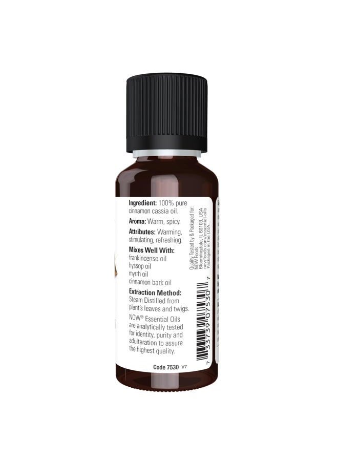 now NOW Essential Oils, Cinnamon Cassia Oil, Warming Aromatherapy Scent, Steam Distilled, 100% Pure, Vegan, Child Resistant Cap, 1-Ounce  - Image 2