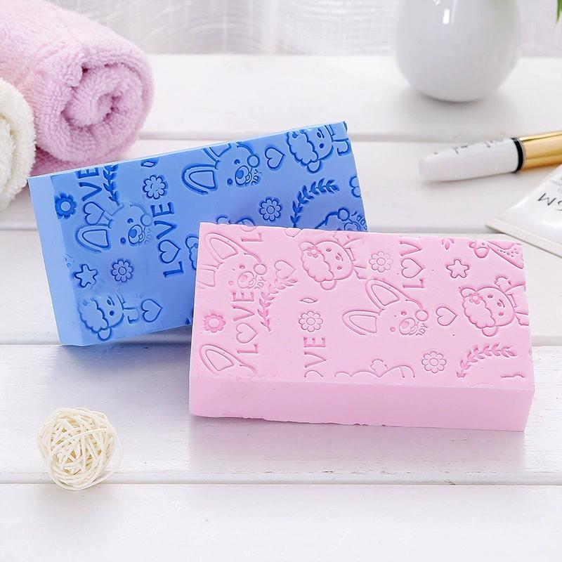 Rubbing sponge high-density printed children's non scrubbing bath towel, household shower scrubbing tool - Image 4
