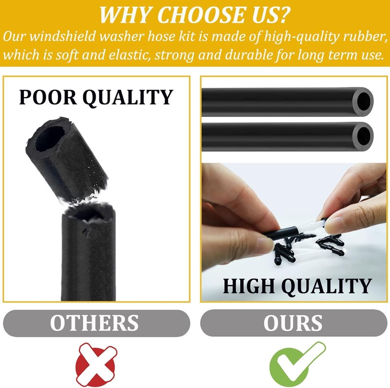 SmaringWing Windshield Washer Hose Kit with Connectors - Image 4