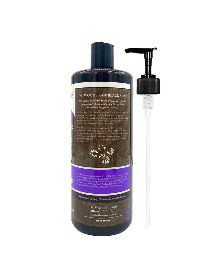 د.وودز صابون قشتالي سائل أسود خام مع مضخة 32 أونصة - Image 2