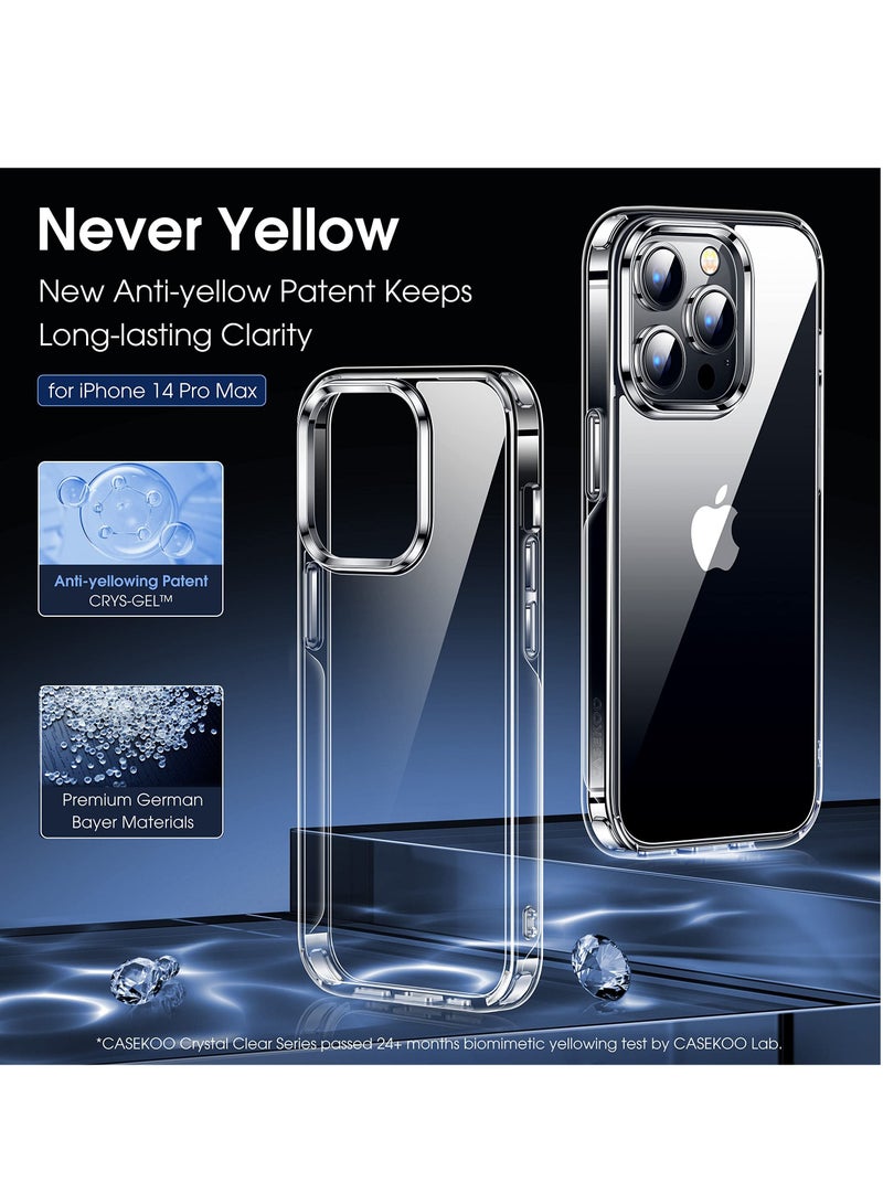 BORTONY iPhone 15 Pro Max Protective Case 6.7 Inch Yellow Resistant Transparent Cover Full Body Protection Shockproof Soft TPU Back Slim Thin Cover for iPhone 15 Pro Max - Image 2