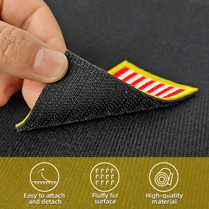 ZESION Black Tactical Patch Wall Board,Collapsible Tactical Patch Display, Hook and Loop Military Patches Holder (27.5"x42.5") - Image 4