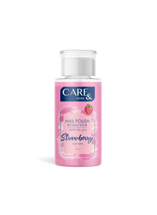 Care & More مزيل طلاء الأظافر بنكهة الفراولة 
