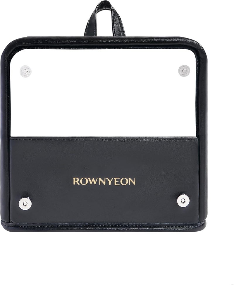 Camdeez ROWNYEON Makeup Brush Bag, High Capacity Stand-Up Makeup Brush Holder, Travel Professional Cosmetic Bag Artist Organizer Bag Large Makeup Case with Adjustable Divider (Brushes Not included), Black - Image 1