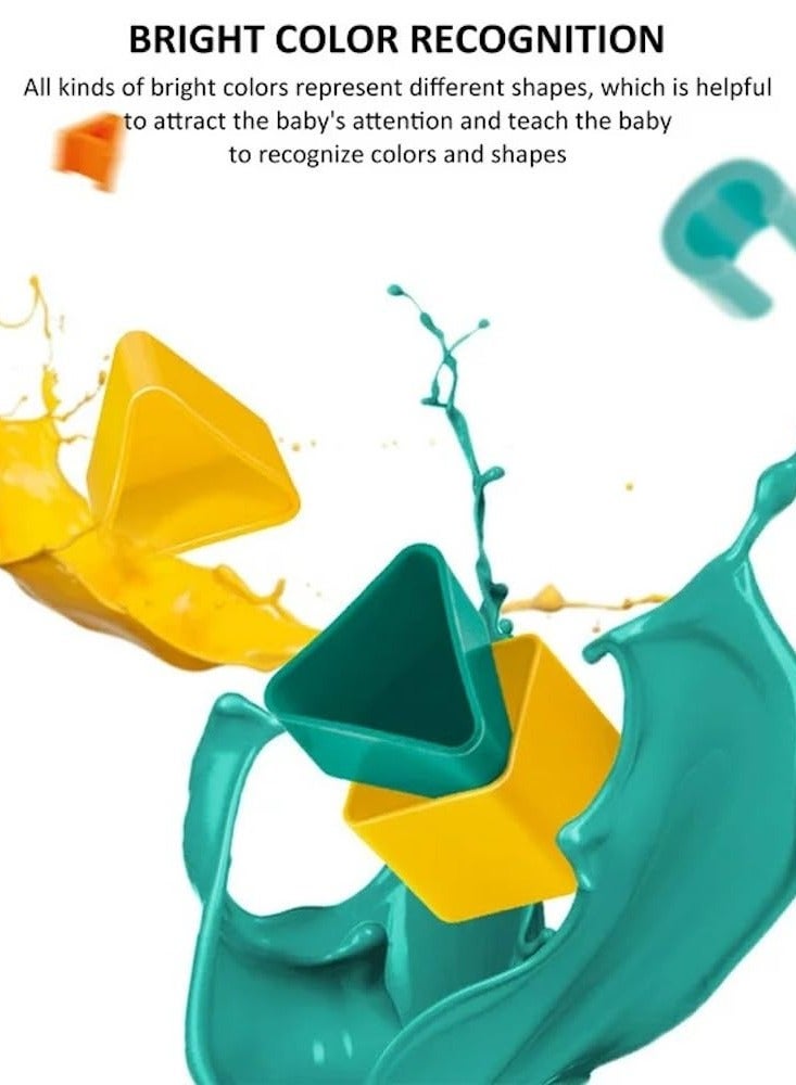 دوركو لعبة فرز الشكل - ABC وقطع الشكل ، ألعاب لبنات البناء التعليمية ، لعبة تعليمية تنموية للأطفال - Image 5