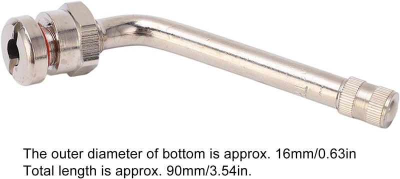 klarako TR545D Clamp in Brass Tire Valve Stem for Truck and Bus with 60° Bend 22.5 & 24.5 Alcoa Aluminum Wheels 9.7mm Rim Hole Viton O Ring10 Pcs Stems 60 Degree 22.5in 24.5in 10Pcs - Image 5