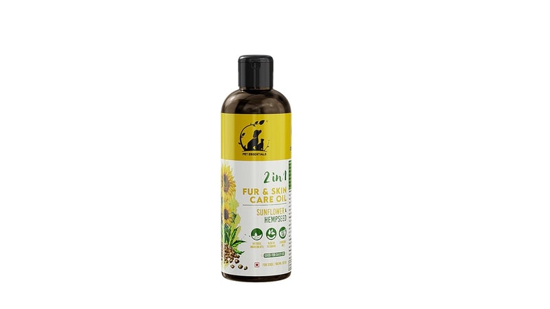 Pet Essentials Sunflower & Hemp Seed Fur & Skin Care Oil - 100ml - Image 1