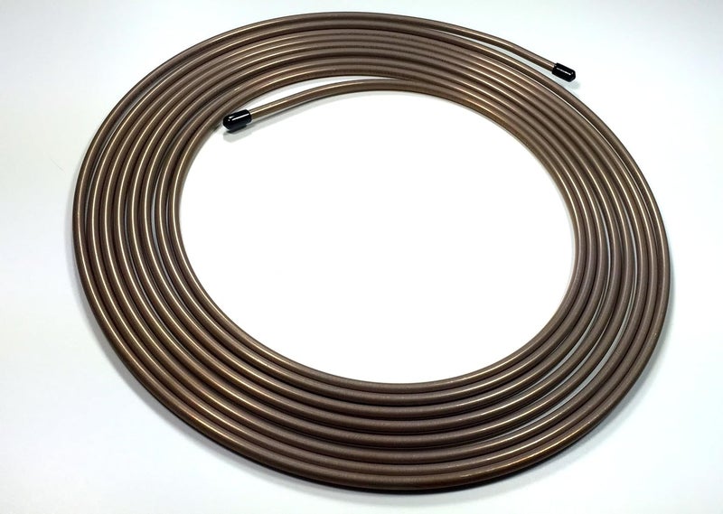 The Stop Shop 25 Feet of 1/4" (.028") Copper Nickel Brake Line Tubing - Image 1
