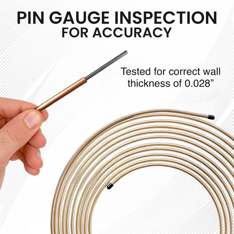 The Stop Shop 25 Feet of 1/4" (.028") Copper Nickel Brake Line Tubing - Image 2