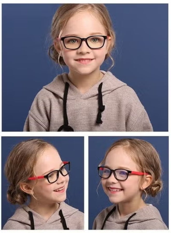 2PCS Blue Light Glasses for Kids Computer TV Phone Children Gaming Eyewear Silicone Flexible Eyeglasses for Boys Girls Age 2-8 Anti blue light and Headache - Image 4