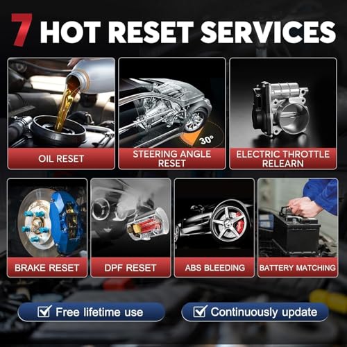 LAUNCH CRP123I V2.0 Elite OBD2 Scanner, 2025 Upgraded Diagnostic Scan Tool with 7 Reset, Oil/SAS/Throttle/Brake/BMS/DPF Reset/ABS Bleeding, Multi Systems Code Reader, Lifetime Free Update, FCA SGW - Image 4