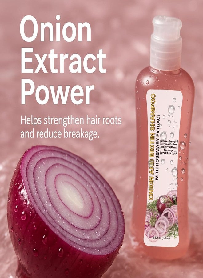 GROEI 2Pcs Onion Biotin and Rosemary Shampoo & Treatment Set - Strengthens Roots, Repairs Damage, Boosts Shine, Moisturizing Hair Care for Dry and Damaged Hair 16.78Fl Oz/496ml - Image 5