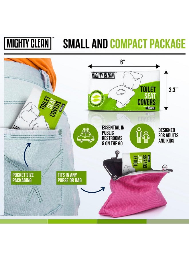 Mighty Clean XL Disposable Toilet Seat Covers by Mighty Clean｜100% Waterproof ｜Individually Wrapped, Extra Wide Covers for Adults and Kids｜20 Count - Image 5