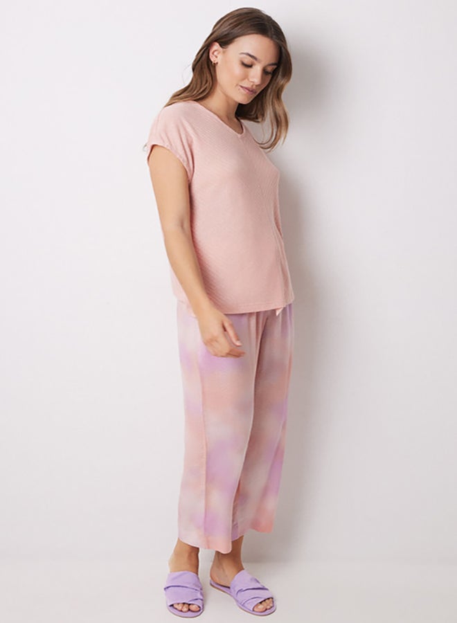 women'secret Tie-Dye Print Capri Pajamas  - Image 5