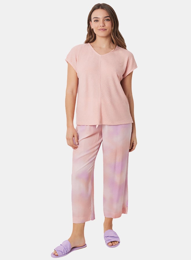 women'secret Tie-Dye Print Capri Pajamas  - Image 2