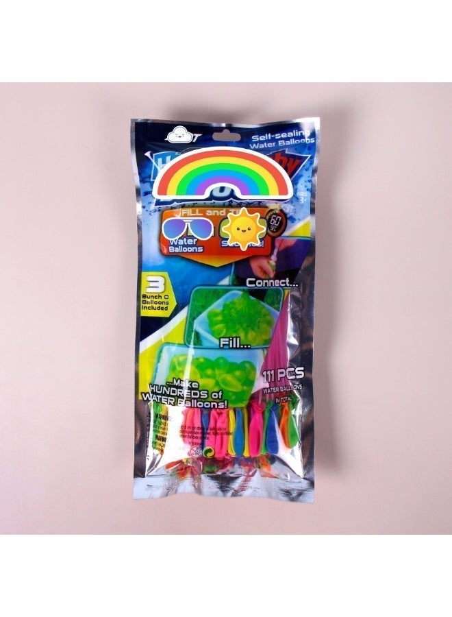 Bunch O Balloons 444 packs, a total of 4 packs of balloons, water balloons, summer essentials, children's source of happiness, quick water filling, no knots, 30 seconds to start playing happily. Lightweight, convenient and easy to use, so that children can enjoy happiness without restraint. - Image 3