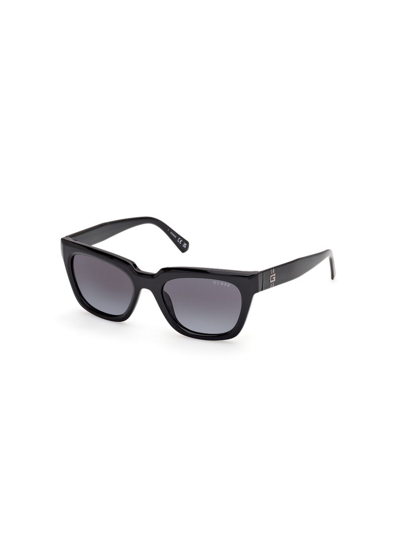 GUESS FULL RIM MALE SQUARE BLACK INJECTED SUNGLASSES - Image 1