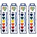 ARTLYMERS 4 Pack Water Color Paint Sets for Kids 8 Colors Heart Watercolor Paint Set with Paintbrush Washable Valentines Gifts Art Supplies for Preschool Classroom Party Favor Prizes Exchange - Image 2
