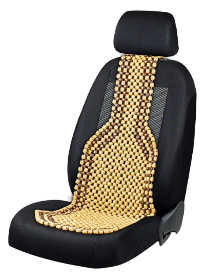 Genaric Luxury Wooden Beaded Car Seat Cushion - Breathable & Comfortable - Image 1