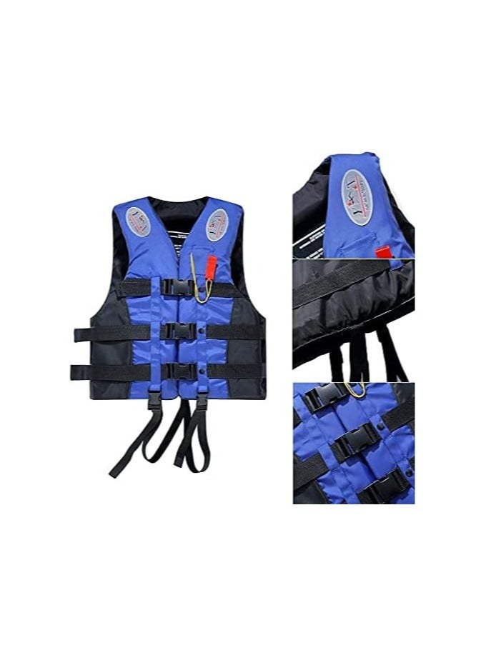 REBENUO Swimming jacket, latest model, safety jackets, size XXL (blue) - Image 5