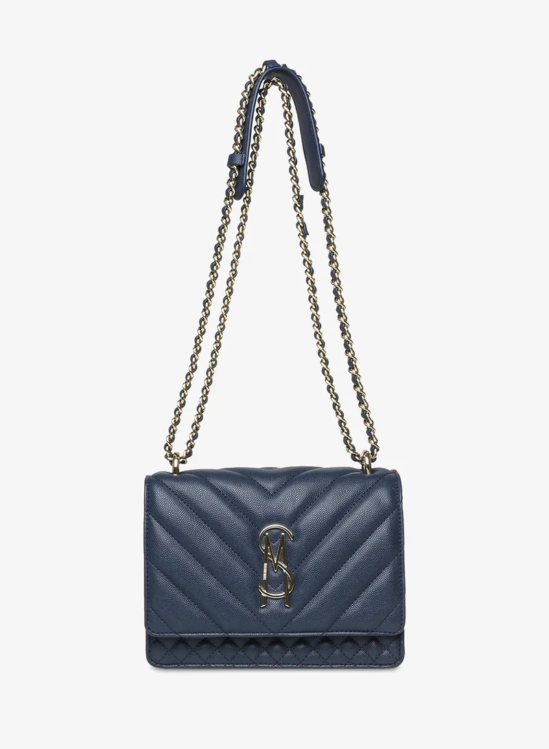 ستيف مادن حقيبة كتف جلد صناعي بغطاء قلاب