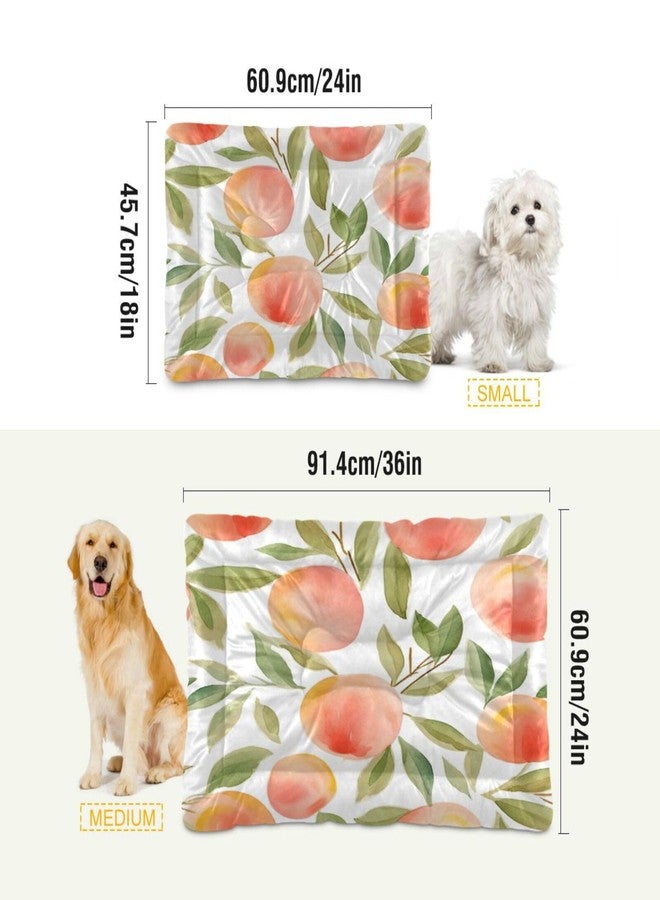 KEEPREAL Pink Peach Dog Bed Cat Bed, Rectangle Comfortable Pet Bed, Ultra Soft Calming Dog Bed for Small Medium Large Dogs, 36x24in（150） - Image 3